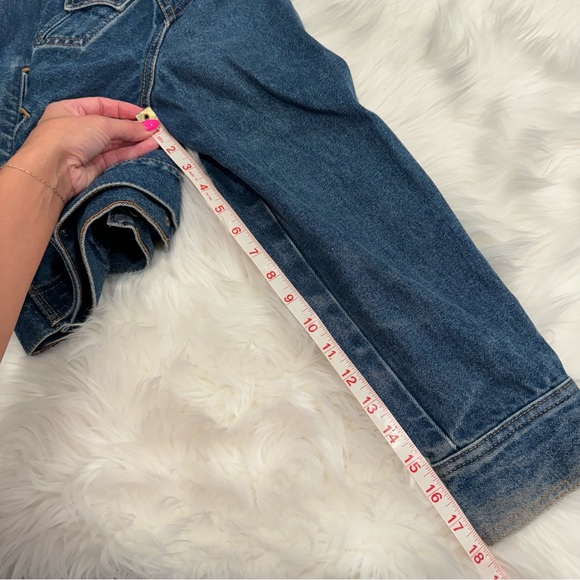 Levi’s vintage denim jean jacket medium dark wash snap buttons XL - Picture 13 of 16